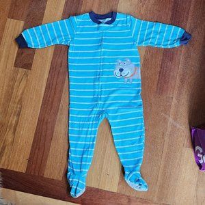 Carter's Doggie One-Piece Zip-Up Cotton Pajamas Size 2T